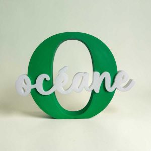 Lettres 3D personnalisées