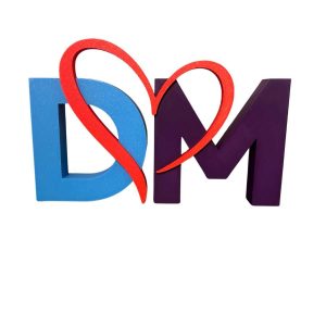 Initiales 3D avec Cœur